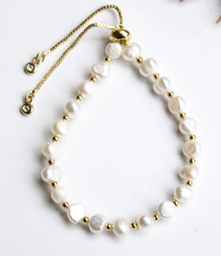 Beach Pebbles Pearl Bracelet