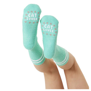 Cat Lover Fuzzy Crew Socks