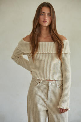 Isabel Pullover Top - Cream