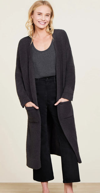 Barefoot Dreams - CozyChic® Luxe High Slit Cardigan - Carbon