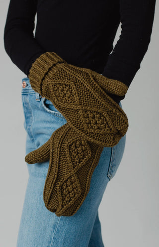 Holly Cable Knit Mittens