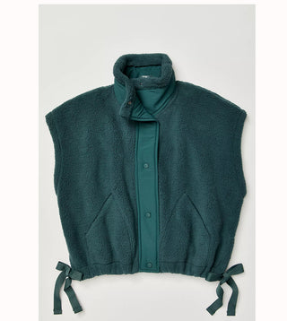 Free People - Scout It Out Fleece Vest - Midnight Jade