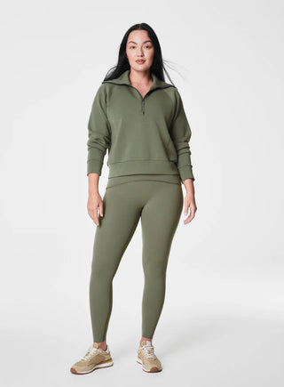 SPANX Air Essential Half Zip - Clover