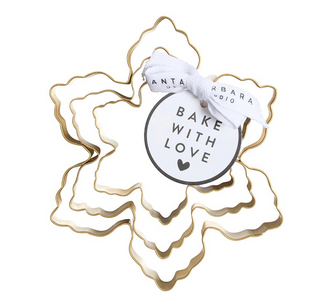 Gold Cookie Cutter Set of 3