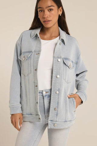 Miles Denim Jacket - Sun Bleached Indigo