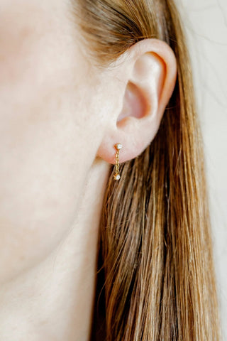 Holland Gold Screwback Stud Earrings //LinnyCo