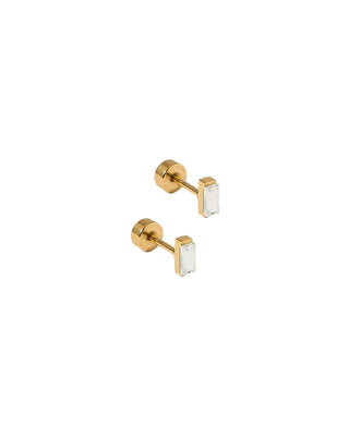 Micro Amber Screwback Stud Earrings // LinnyCo