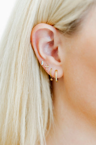 Micro Amber Screwback Stud Earrings // LinnyCo