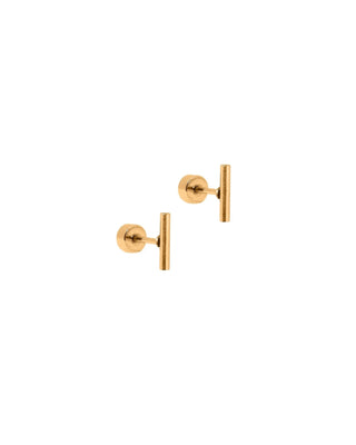 Perry Gold Screwback Earring Stud // LinnyCo