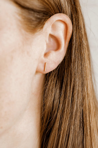 Perry Gold Screwback Earring Stud // LinnyCo