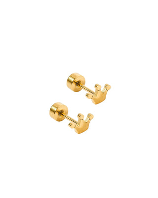 Princess Gold Screwback Earring Stud // Linny Co