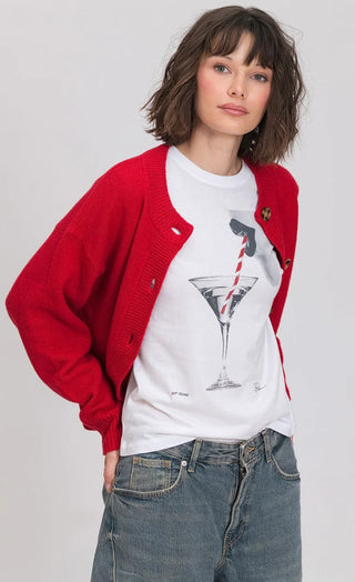 Sip Tease Mushie Tee // worn white // Cpress Studio