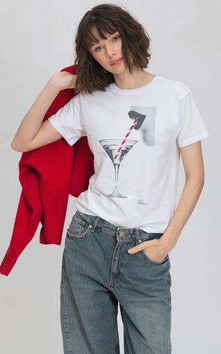 Sip Tease Mushie Tee // worn white // Cpress Studio
