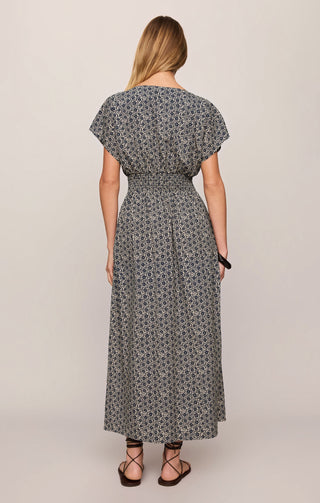 Sanna Iris Floral Midi Dress - Eclipse // Z Supply