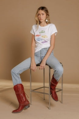 Cars Cars Cars Slim Tee - White