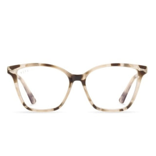 DIFF Leah Cream Tortoise Bluelight Reader - 1.75