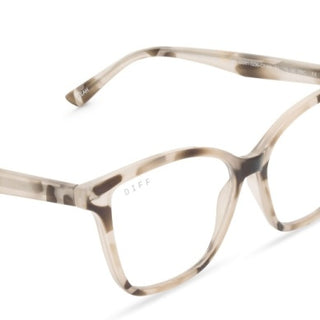 DIFF Leah Cream Tortoise Bluelight Reader - 1.75