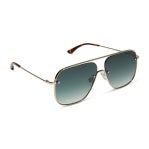 Iconica Cynthia Gold w/ Rich Tortoise Temple Tips Sunglasses // DIFF - G15 Gradient