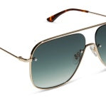 Iconica Cynthia Gold w/ Rich Tortoise Temple Tips Sunglasses // DIFF - G15 Gradient