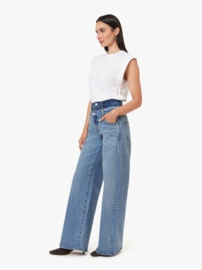Gemma Double Waistband Wide Leg Jan - Coast