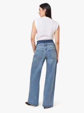 Gemma Double Waistband Wide Leg Jan - Coast
