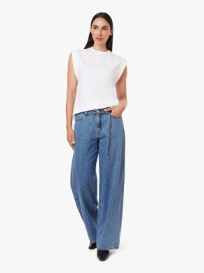 Brynn Self Tie Wide Leg Jean - Stinson