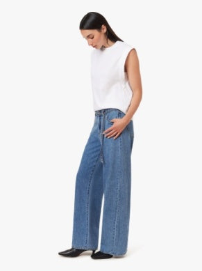 Brynn Self Tie Wide Leg Jean - Stinson