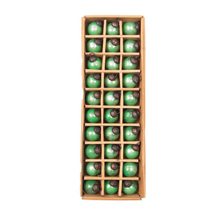 Mini Green Round Christmas Ornaments / Set of 30