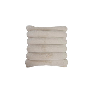 18" Cotton Fuzzy Pillow