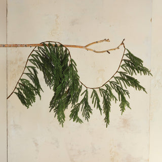 Faux Cypress Garland / 72"