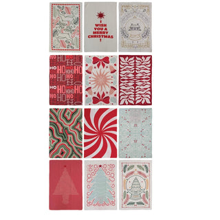 Holiday Microfiber Tea Towel / 12 Styles