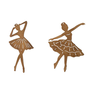 Thin Metal Ballerina Ornament