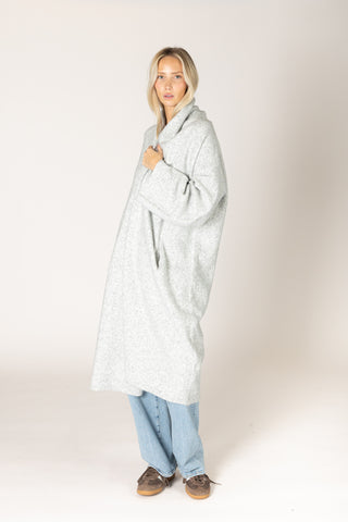 Hugh Luxe Open Cardigan - Ash