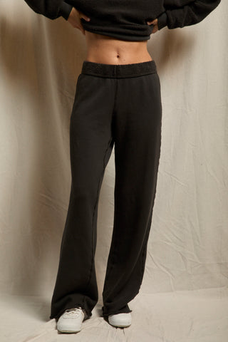 Marley Inside Out Fleece Pants Vintage Black // Perfect White Tee