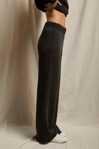 Marley Inside Out Fleece Pants Vintage Black // Perfect White Tee