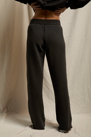 Marley Inside Out Fleece Pants Vintage Black // Perfect White Tee