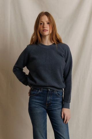 Ziggy Reverse Cotton Fleece Sweatshirt - Turbulence